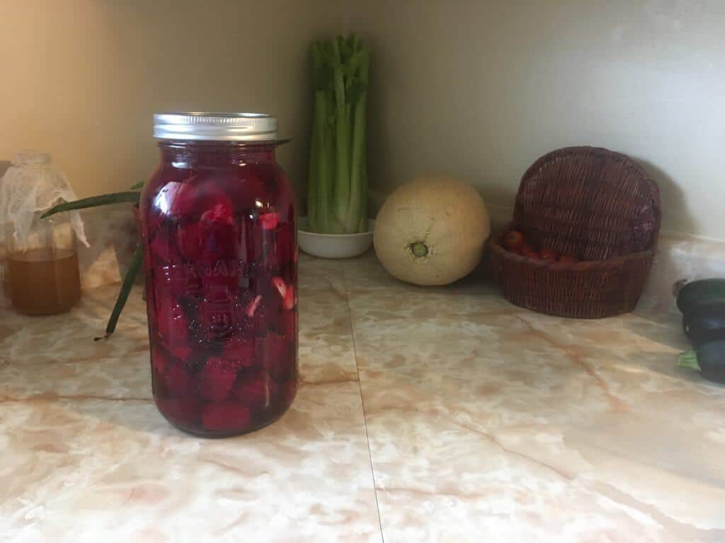 Simple facto-fermented beets