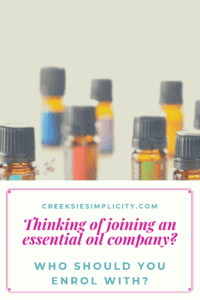 joining essential oil company who to enrol with