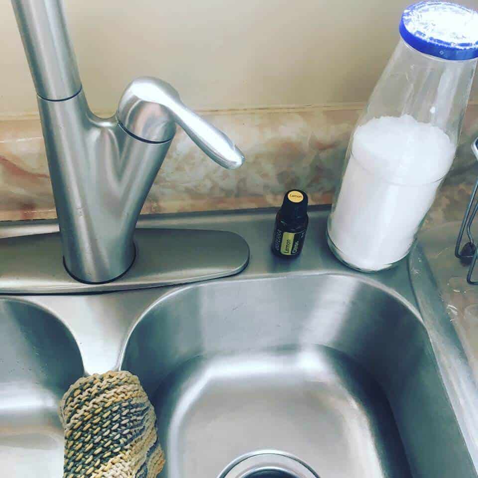 clean sink kitchen day