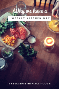 weekly kitchen day simple life