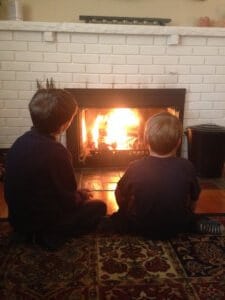 boys by the fire