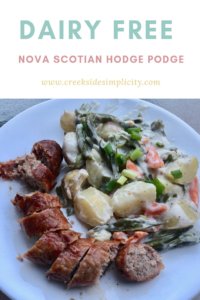 dairy free Nova Scotian Hodge Podge Pinterest