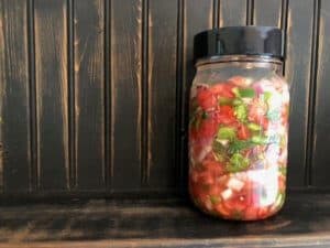 simple lacto fermented salsa