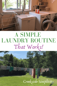 a simple laundry routine