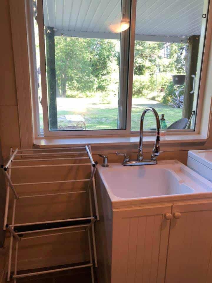 laundry room with a view