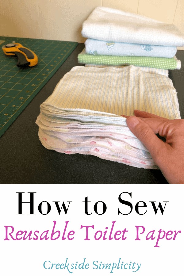 how to sew reusable toilet paper