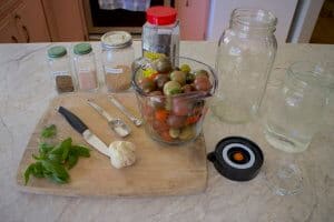 Fermented cherry tomatoes ingredients