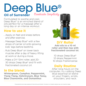 doTERRA Deep Blue essential oil blend