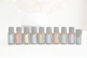 doterra essential oils and a diffuser