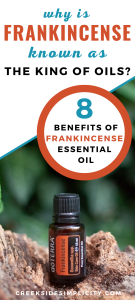 pinterest pin: 8 benefits of frankincense essential oil