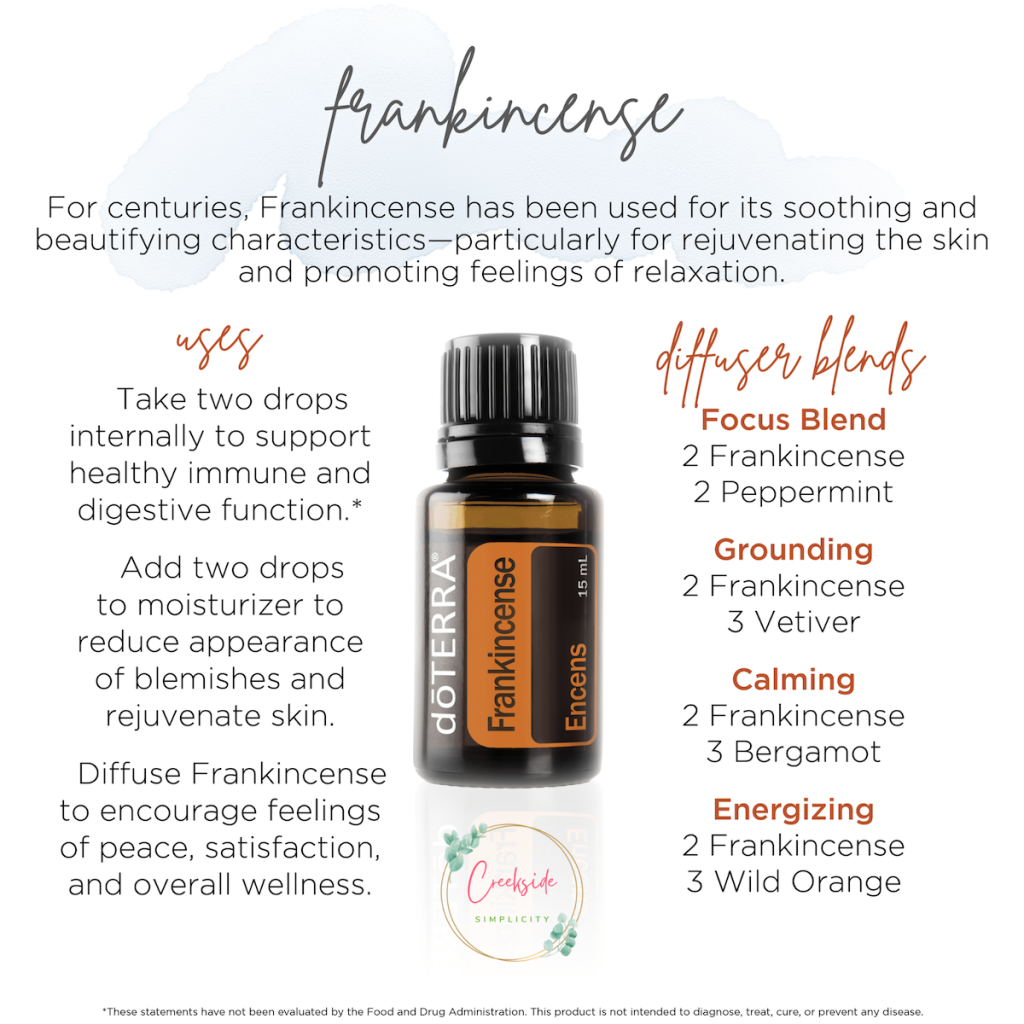 frankincense uses and diffuser blends