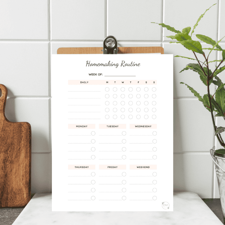 Image for Homemaking Routines Checklist
