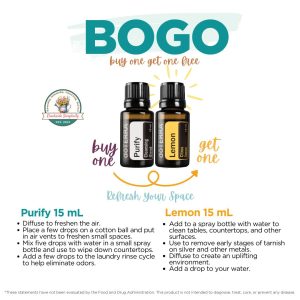 doTERRA Purify and Lemon oil BOGO November 2024